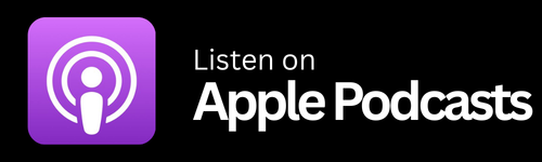 Graphic featuring the Apple Podcasts logo with the text 'Listen on Apple Podcasts'.